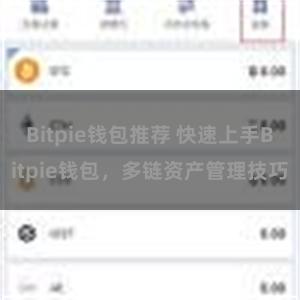 Bitpie钱包推荐 快速上手Bitpie钱包，多链资产管理技巧