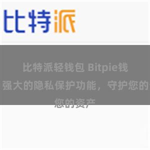 比特派轻钱包 Bitpie钱包：强大的隐私保护功能，守护您的资产