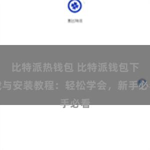 比特派热钱包 比特派钱包下载与安装教程：轻松学会，新手必看