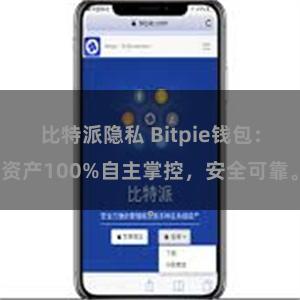 比特派隐私 Bitpie钱包：资产100%自主掌控，安全可靠。