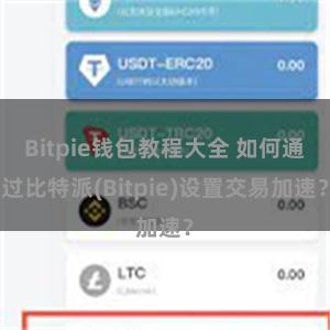 Bitpie钱包教程大全 如何通过比特派(Bitpie)设置交易加速？