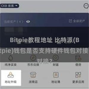 Bitpie教程地址 比特派(Bitpie)钱包是否支持硬件钱包对接？