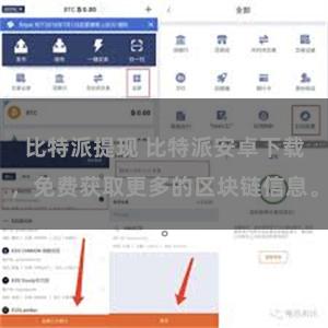 比特派提现 比特派安卓下载，免费获取更多的区块链信息。