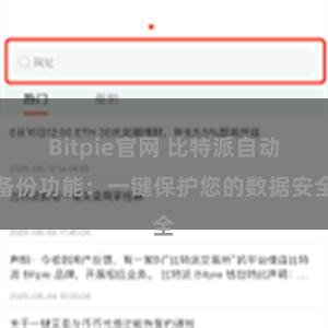 Bitpie官网 比特派自动备份功能：一键保护您的数据安全