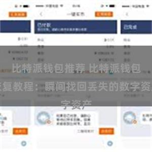 比特派钱包推荐 比特派钱包恢复教程：瞬间找回丢失的数字资产