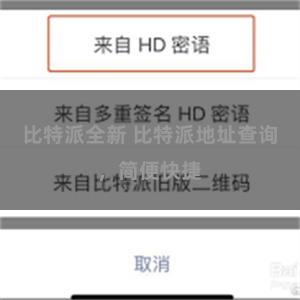比特派全新 比特派地址查询，简便快捷