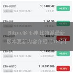 Bitpie多币种 比特派最新版本更新内容介绍【18字】