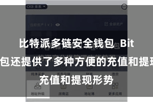 比特派多链安全钱包  Bitpie钱包还提供了多种方便的充值和提现形势
